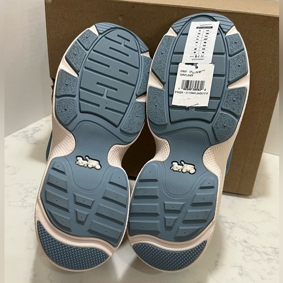 Coach Women's Blue and White Sneakers - Picture 11 of 14